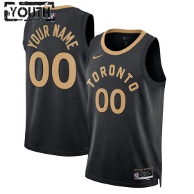 Dres Toronto Raptors Prilagođeni Nike 2022-23 City Edition Crno Swingman - Dječji